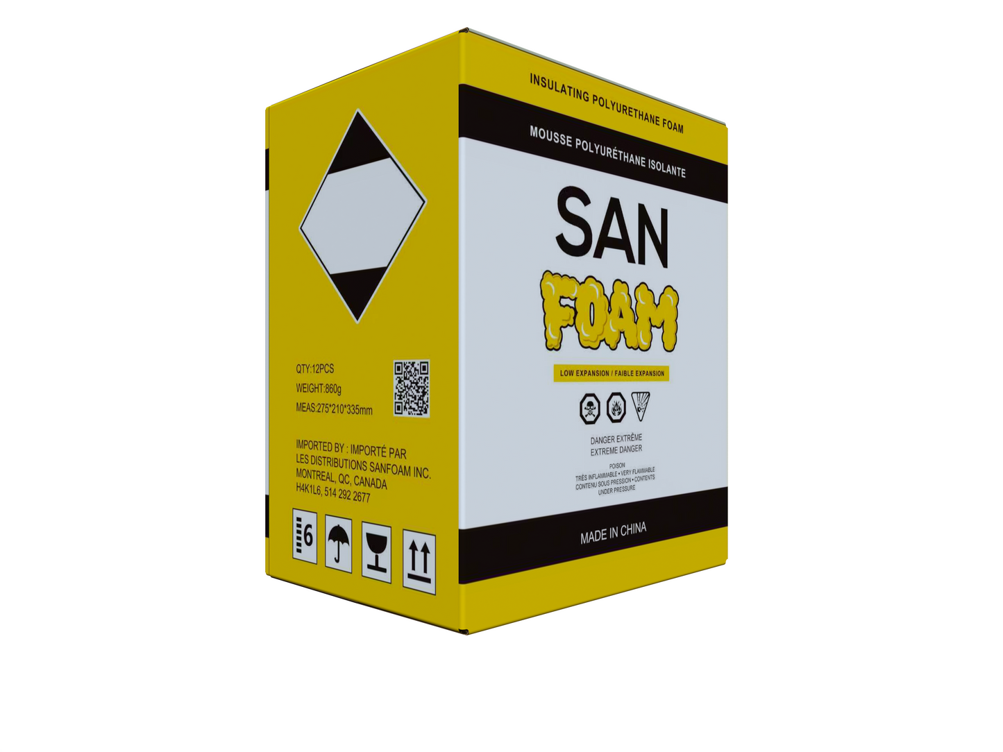 SANFOAM® (12/Box) Polyurethane Insulation Foam